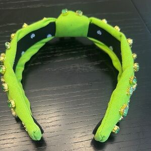 Green Bejeweled Head Band